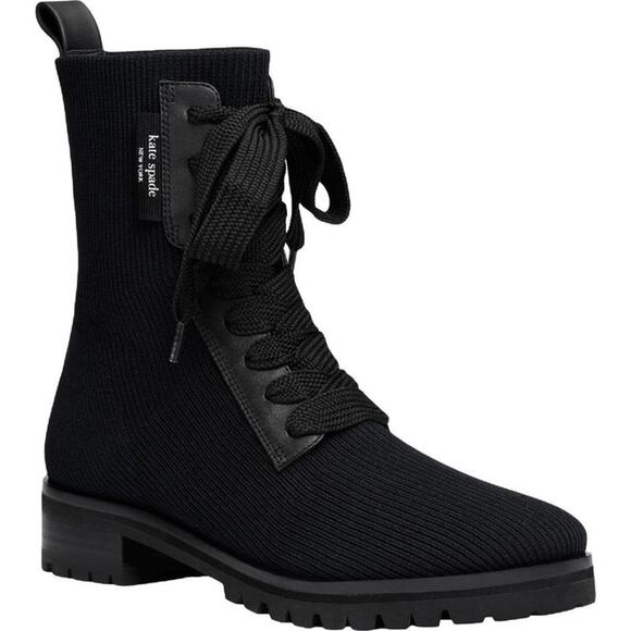 KATE SPADE NEW YORK Merigue Combat & Lace-up Boots Size 5 B - Picture 1 of 6